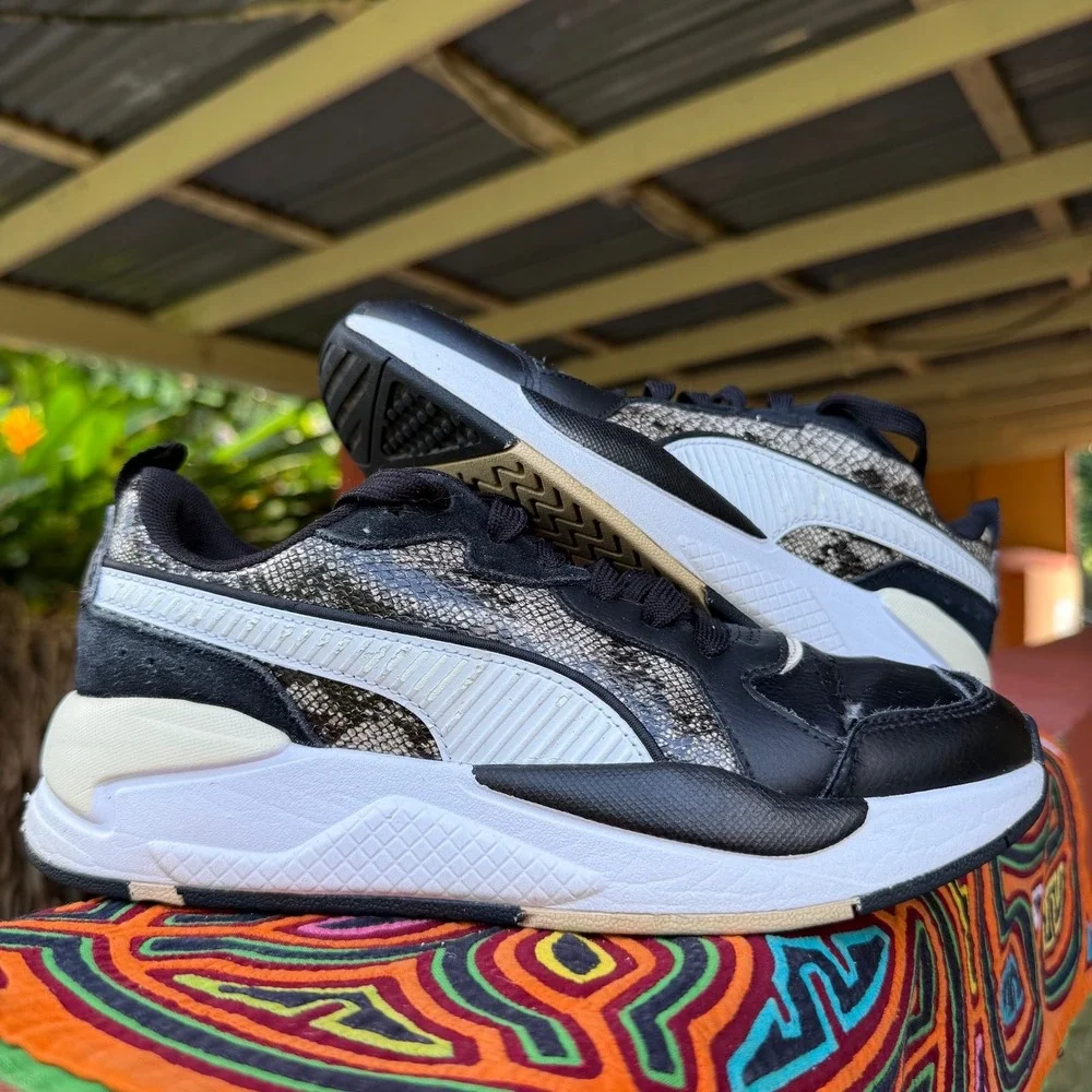 2 FOR $20 DEAL / Puma X-Ray Game‎ Snake Sneakers Women's 7.5 373588-01 / PVDEAL